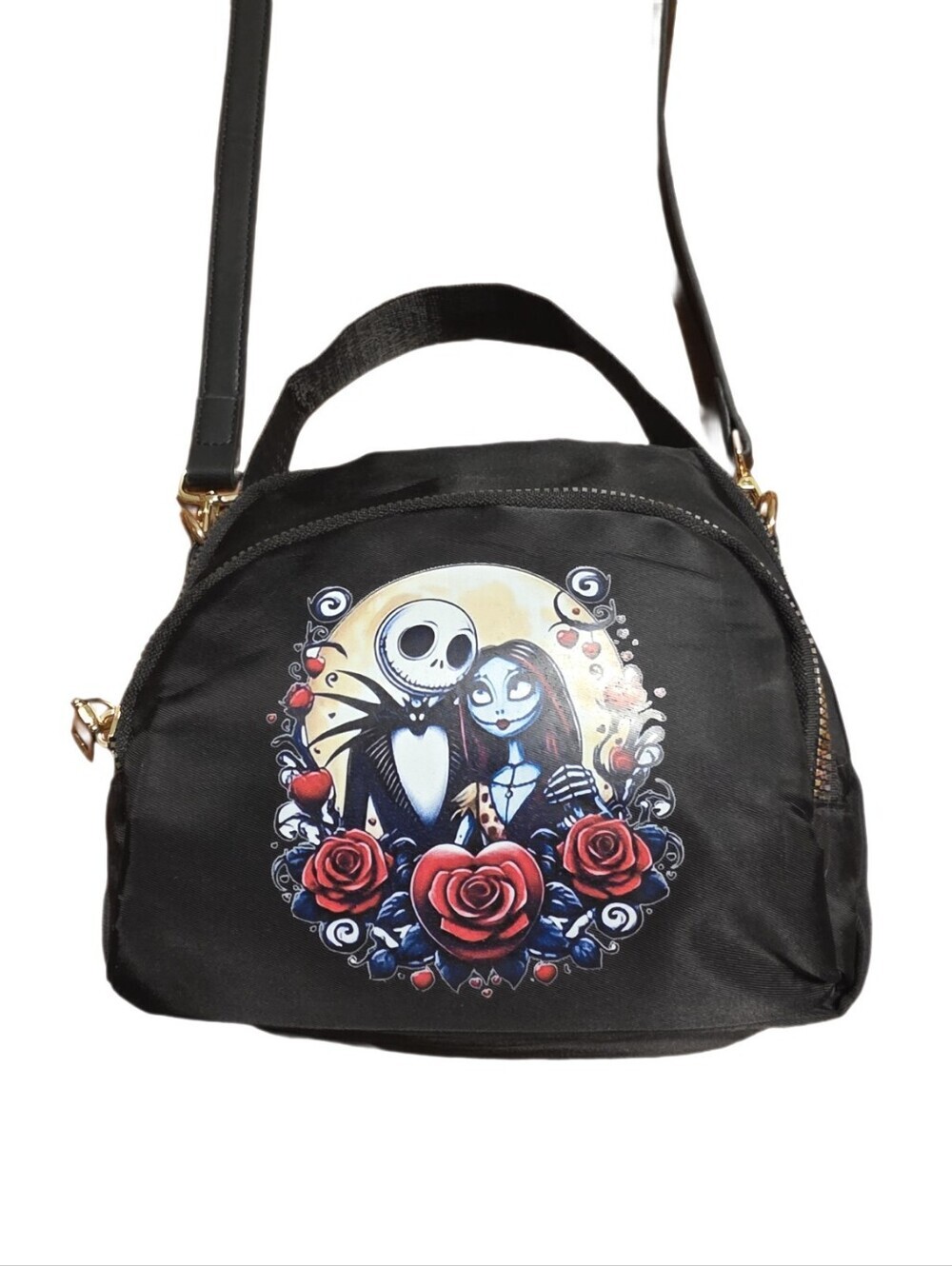 Nightmare Before Christmas Jack & Sally Convertible Crossbody Bag EUC
